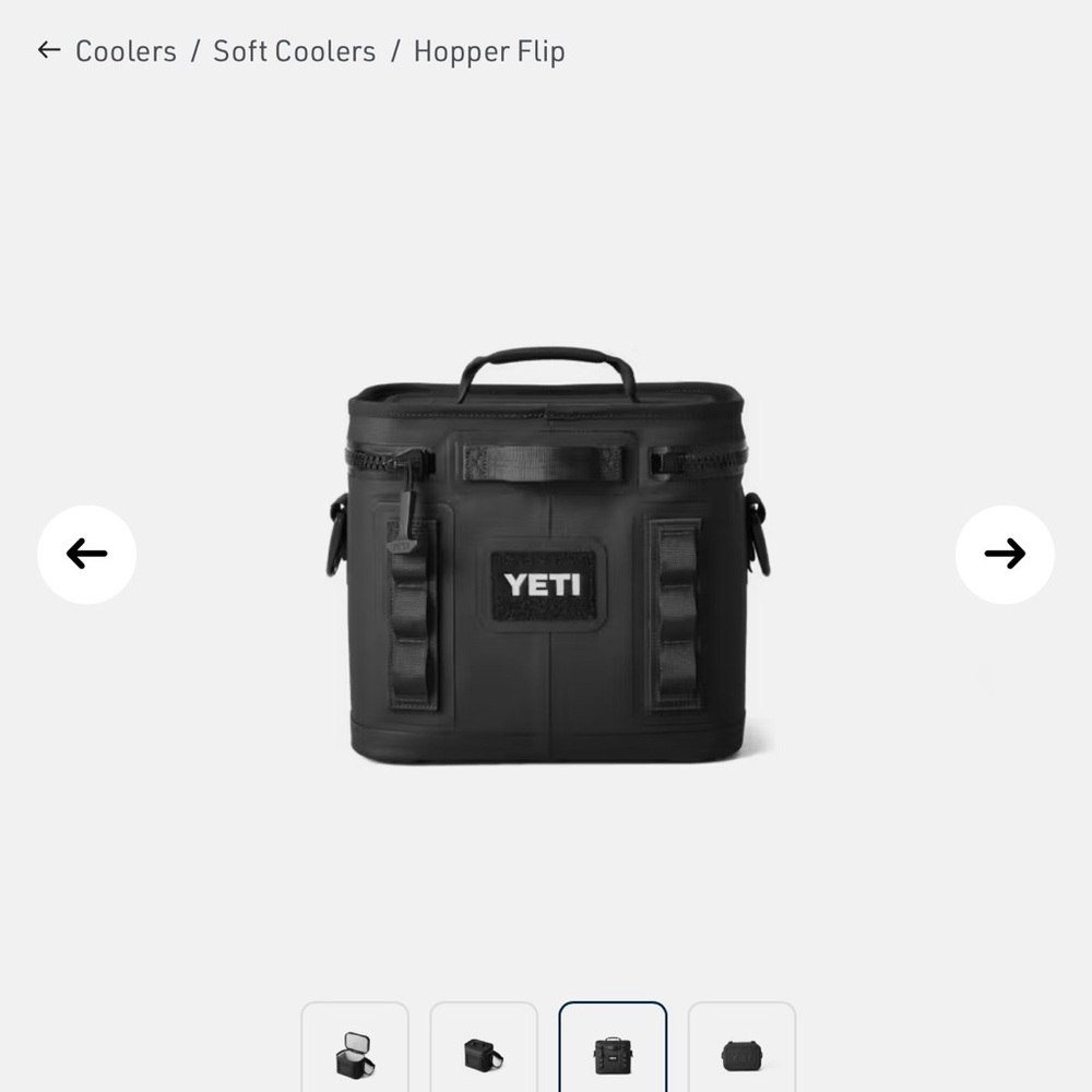YETI Black Hopper Flip Soft Cooler